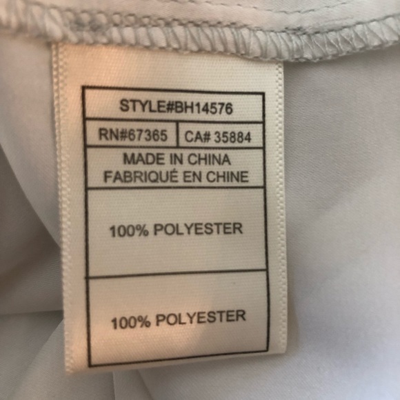 NWOT BB Dakota White High Neck Tank Blouse - Picture 6 of 6